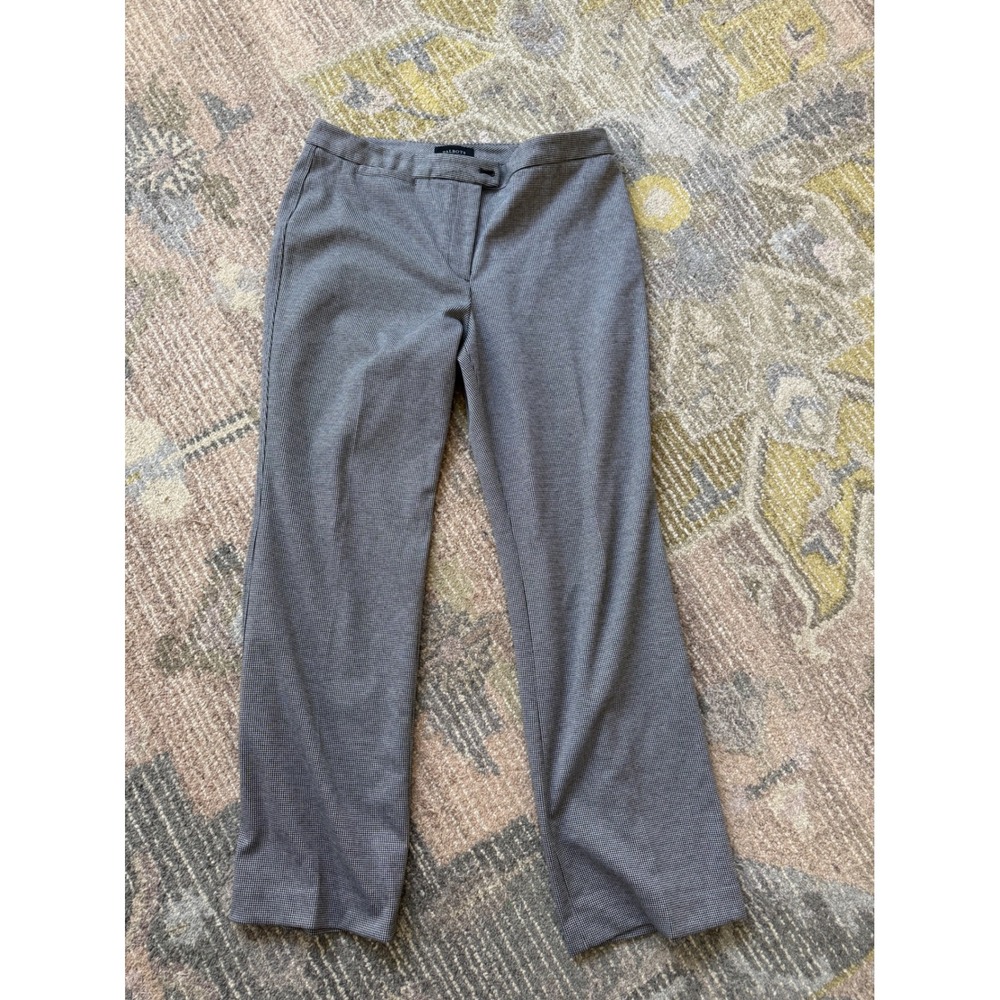Talbots Houndstooth Gray Career Dress Pants Womens Size 14 Workwear Classic